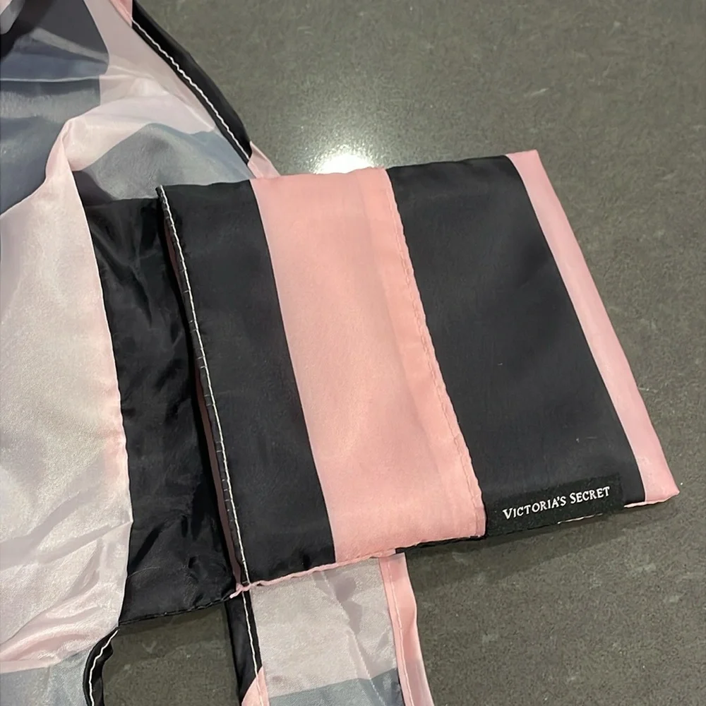Victoria’s Secret Striped Packable Foldable Tote Bag - Picture 8 of 11